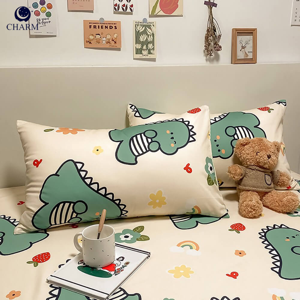 ชุดผ้าปูที่นอน 5 ฟุต 6 ชิ้น CHARM สี BABY GODJI คอลเลคชั่น DREAMY_3